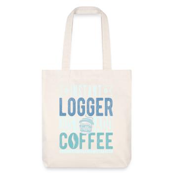 Enregistreur instantané Il suffit d’ajouter du café - Tote bag épais recyclé Stanley/Stella - blanc cassé - Devant