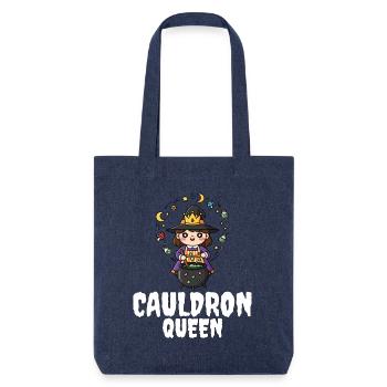 CAULDRON_QUEEN - Tote bag épais recyclé Stanley/Stella - mélange bleu - Devant