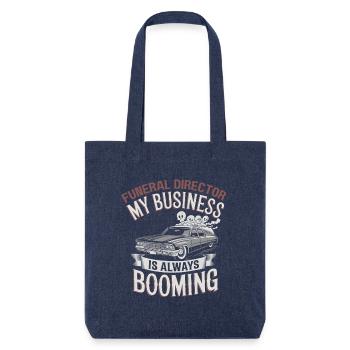 Directeur de pompes funèbres en plein essor - Halloween - Tote bag épais recyclé Stanley/Stella - mélange bleu - Devant