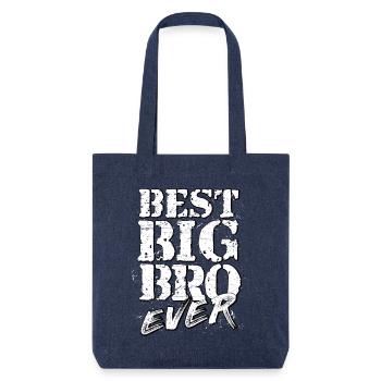 big bro - Stanley/Stella recycelter Heavyweight Stoffbeutel - melange Blue - Vorne