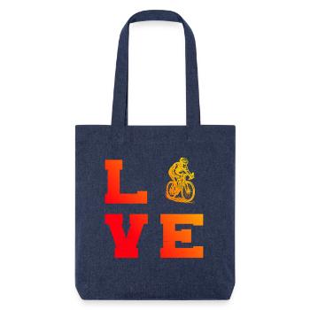Direct Roadbike Statement - Stanley/Stella Heavyweight Recycled Tote Bag - melange blue - Front