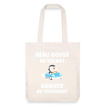 Humour permis de conduire - Tote bag épais recyclé Stanley/Stella - blanc cassé - Devant