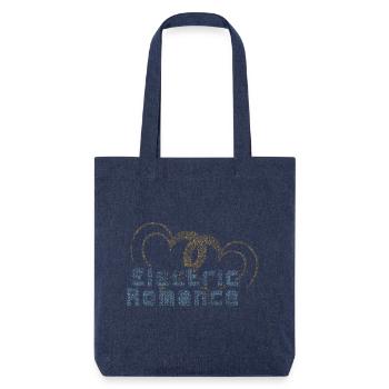 Pixel Hearts: Electric Romance - Stanley/Stella Heavyweight Recycled Tote Bag - melange blue - Front