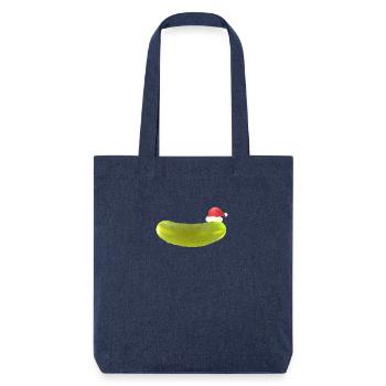 Concombre de Noël - Tote bag épais recyclé Stanley/Stella - mélange bleu - Devant