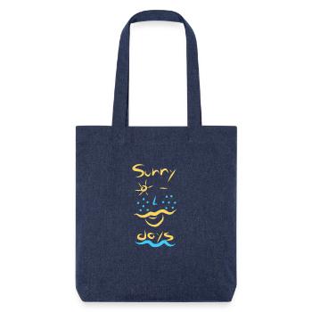 Jours ensoleillés - Tote bag épais recyclé Stanley/Stella - mélange bleu - Devant