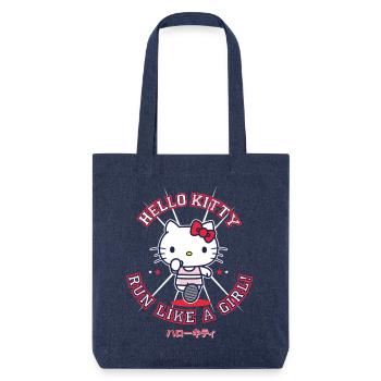 Hello Kitty Run Like A Girl - Stanley/Stella Heavyweight Recycled Tote Bag - melange blue - Front