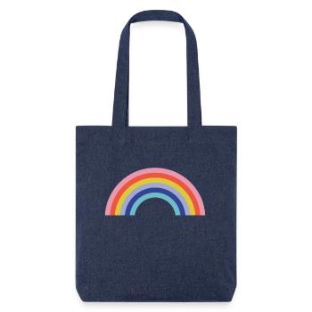 arc en ciel - Tote bag épais recyclé Stanley/Stella - mélange bleu - Devant