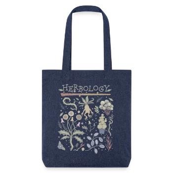 Harry Potter Herbology Herbes Botaniques Design - Tote bag épais recyclé Stanley/Stella - mélange bleu - Devant