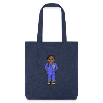 Uskan Tanya - Tote bag épais recyclé Stanley/Stella - mélange bleu - Devant