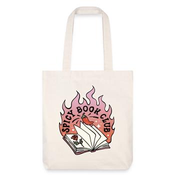 Spicy Book Club – For hot reading nights - Stanley/Stella Heavyweight Recycled Tote Bag - natural white - Front