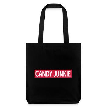 ACCRO AUX BONBONS - Tote bag épais recyclé Stanley/Stella - noir - Devant