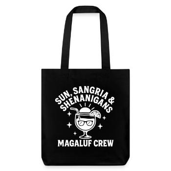 Sonne, Sangria & Shenanigans Magaluf Crew - Stanley/Stella recycelter Heavyweight Stoffbeutel - Schwarz - Vorne