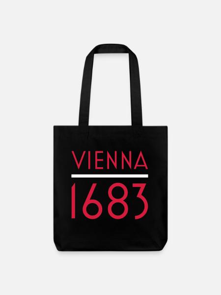 Vienna 1683 - Stanley/Stella recycelter Heavyweight Stoffbeutel - Schwarz