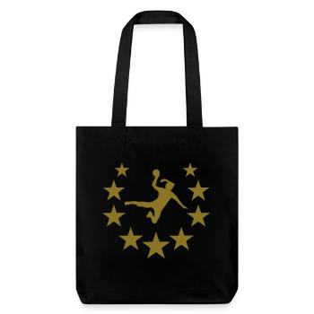 handball star - Tote bag épais recyclé Stanley/Stella - noir - Devant