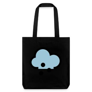 Icône ou icône de météo Neige et giboulée - Tote bag épais recyclé Stanley/Stella - noir - Devant