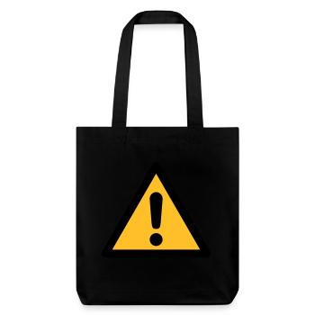 Hazard Symbol - General Danger (2-color) - Stanley/Stella Heavyweight Recycled Tote Bag - black - Front