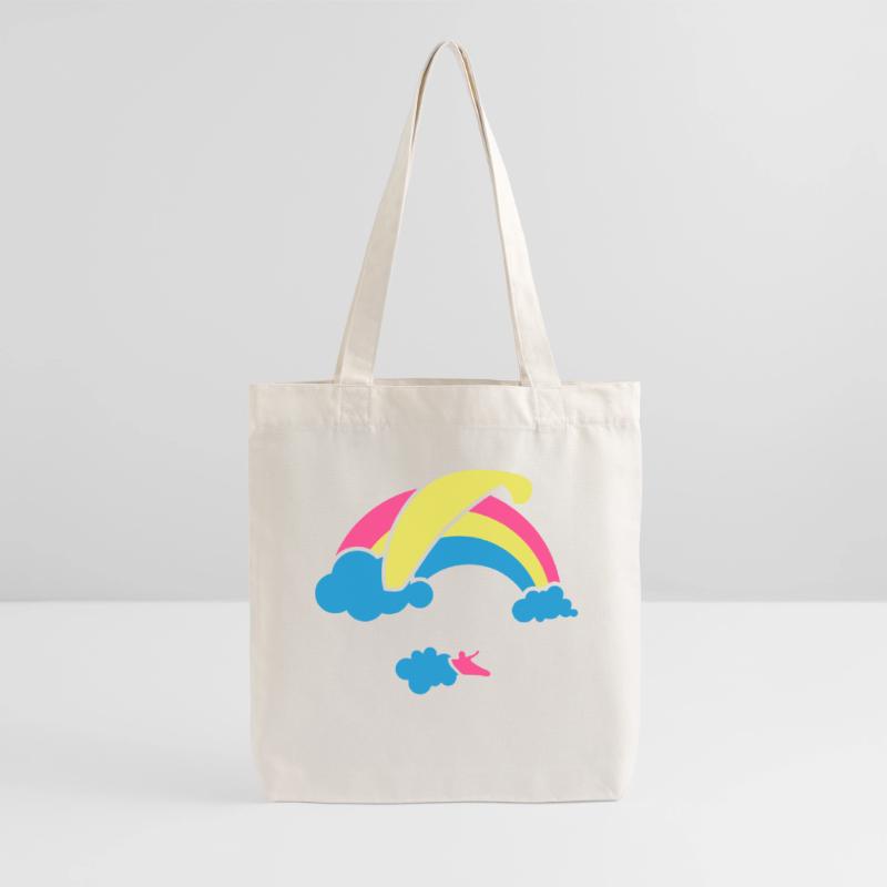 Rainbow & Clouds Paragliding Stanley/Stella Heavyweight Recycled Tote Bag