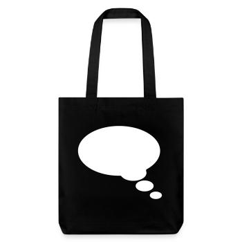 Comic bubble, your text, template, speechbubble, - Stanley/Stella Heavyweight Recycled Tote Bag - black - Front