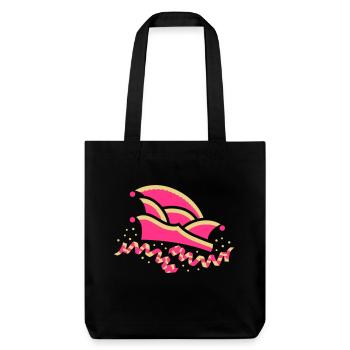 Fool's cap with streamers - Stanley/Stella Heavyweight Recycled Tote Bag - black - Front
