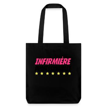 Infirmière PROFESSIONNELLE - Tote bag épais recyclé Stanley/Stella - noir - Devant