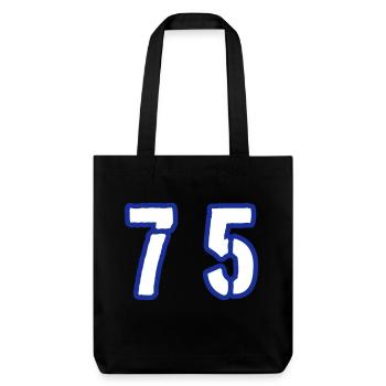 75 Number Symbol - Stanley/Stella Heavyweight Recycled Tote Bag - black - Front