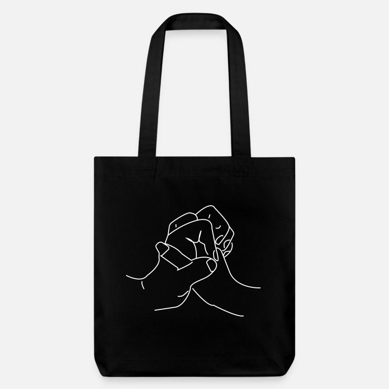 mains - Tote bag épais recyclé Stanley/Stella - noir