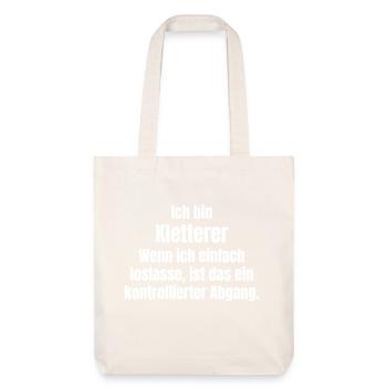 Kletterer macht Abgang - Stanley/Stella recycelter Heavyweight Stoffbeutel - Naturweiß - Vorne