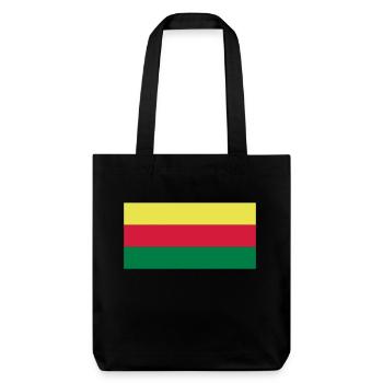 lithuania flag - Stanley/Stella Heavyweight Recycled Tote Bag - black - Front