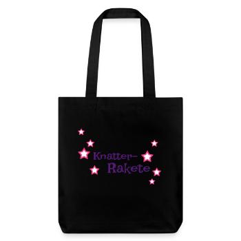 Knatter rocket with asterisks Windelpupser - Stanley/Stella Heavyweight Recycled Tote Bag - black - Front