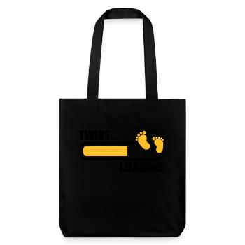 Jumeaux - Tote bag épais recyclé Stanley/Stella - noir - Devant