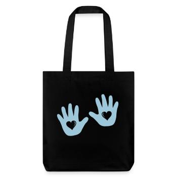 baby_haende_001 - Tote bag épais recyclé Stanley/Stella - noir - Devant