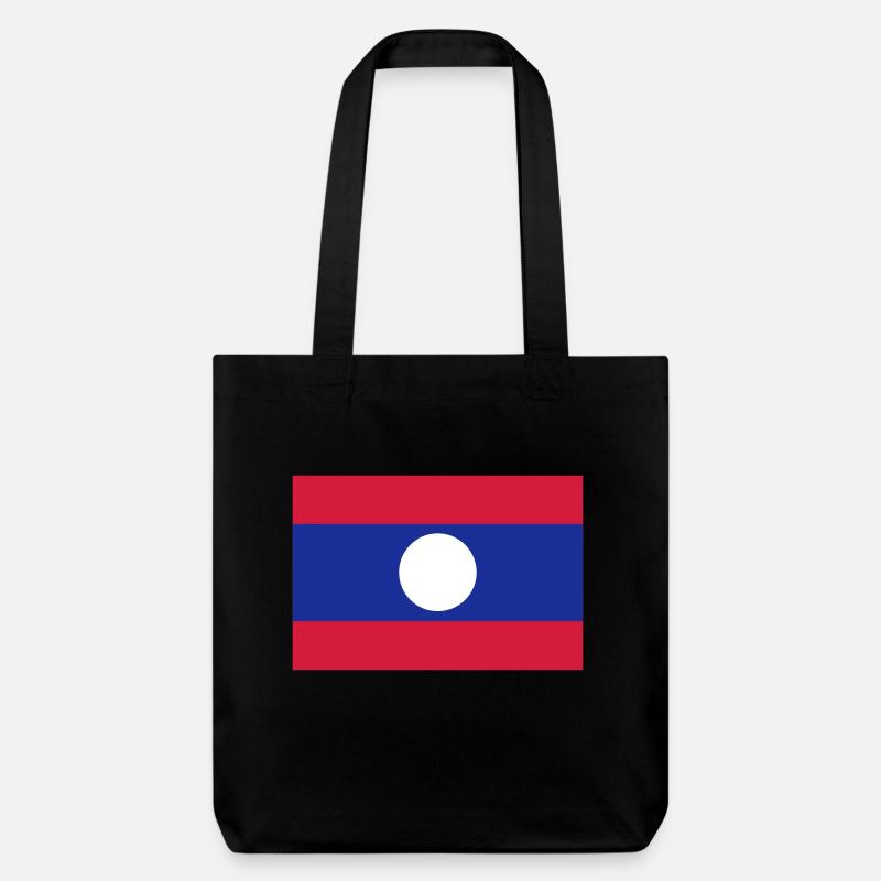 Laos - Stanley/Stella recycelter Heavyweight Stoffbeutel - Schwarz