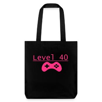 Level 40 - Stanley/Stella Heavyweight Recycled Tote Bag - black - Front