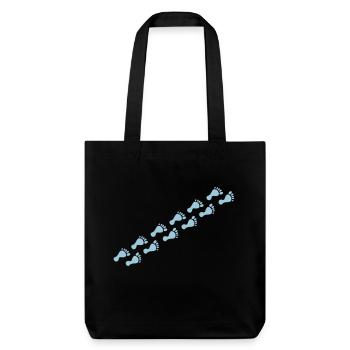 footprints - Tote bag épais recyclé Stanley/Stella - noir - Devant