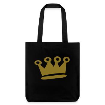 Couronne - Tote bag épais recyclé Stanley/Stella - noir - Devant
