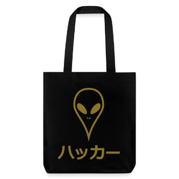 Alien japonais Hacker - Tote bag épais recyclé Stanley/Stella - noir - Devant
