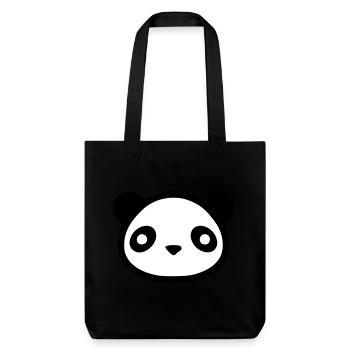 panda - Tote bag épais recyclé Stanley/Stella - noir - Devant