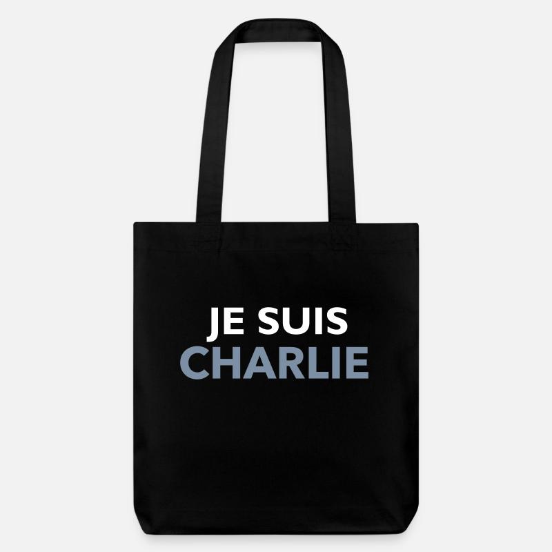 Je Suis Charlie - Stanley/Stella Heavyweight Recycled Tote Bag - black