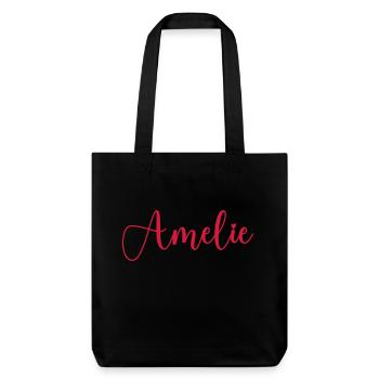 Amelie Name - Stanley/Stella Heavyweight Recycled Tote Bag - black - Front