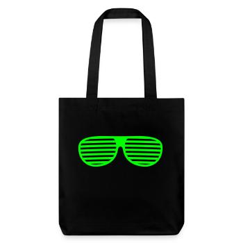 Brille - Stanley/Stella recycelter Heavyweight Stoffbeutel - Schwarz - Vorne
