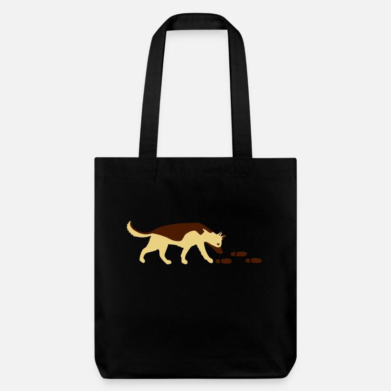 Mantrailer Shepherd vector - Stanley/Stella Heavyweight Recycled Tote Bag - black