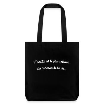 Amitié - Tote bag épais recyclé Stanley/Stella - noir - Devant