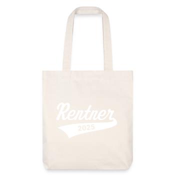 Rentner 2025 (Rente / Ruhestand / White) - Stanley/Stella recycelter Heavyweight Stoffbeutel - Naturweiß - Vorne