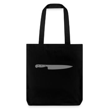 kitchen utensil chef knife - Stanley/Stella Heavyweight Recycled Tote Bag - black - Front