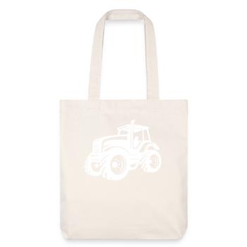 Traktor Farmer Symbol - Stanley/Stella recycelter Heavyweight Stoffbeutel - Naturweiß - Vorne