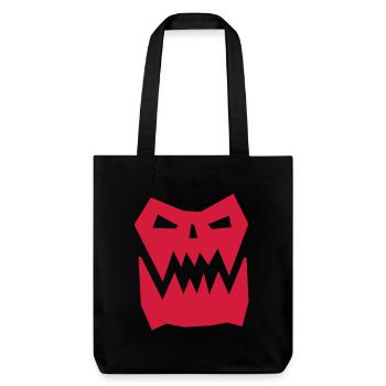 Orc Face Glyph - Stanley/Stella Heavyweight Recycled Tote Bag - black - Front