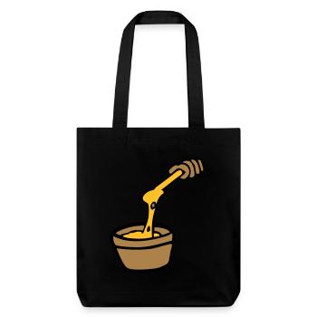 Koch Fondue Käse Aligot Käsefondue französische K - Stanley/Stella recycelter Heavyweight Stoffbeutel - Schwarz - Vorne