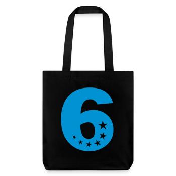 6th birthday - Stanley/Stella Heavyweight Recycled Tote Bag - black - Front