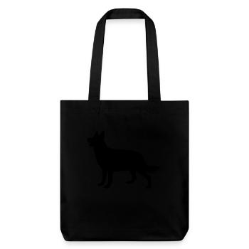 Hund, Dog, Chien, Perro, Cane, Hond - Stanley/Stella recycelter Heavyweight Stoffbeutel - Schwarz - Vorne