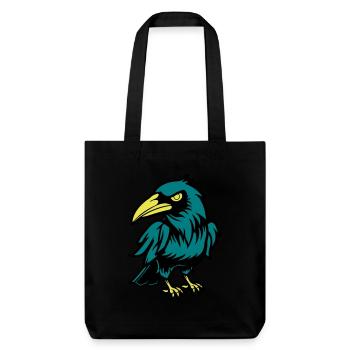 Corbeau Bande dessinée Animal - Tote bag épais recyclé Stanley/Stella - noir - Devant
